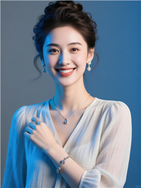 优雅气质美女蓬松盘发发型图片